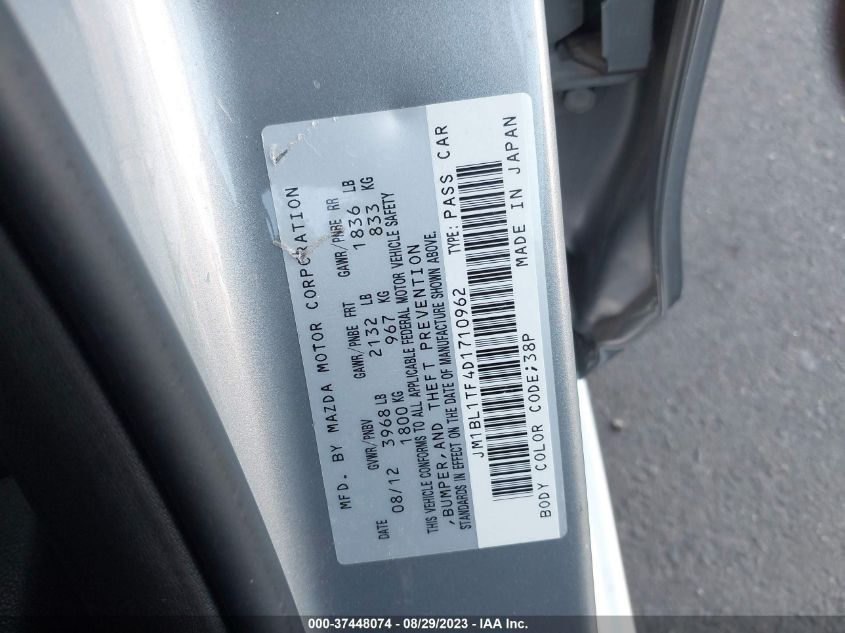 2013 MAZDA MAZDA3 I SV - JM1BL1TF4D1710962