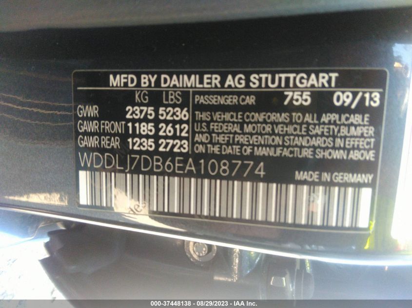 2014 MERCEDES-BENZ CLS-CLASS CLS 550 WDDLJ7DB6EA108774
