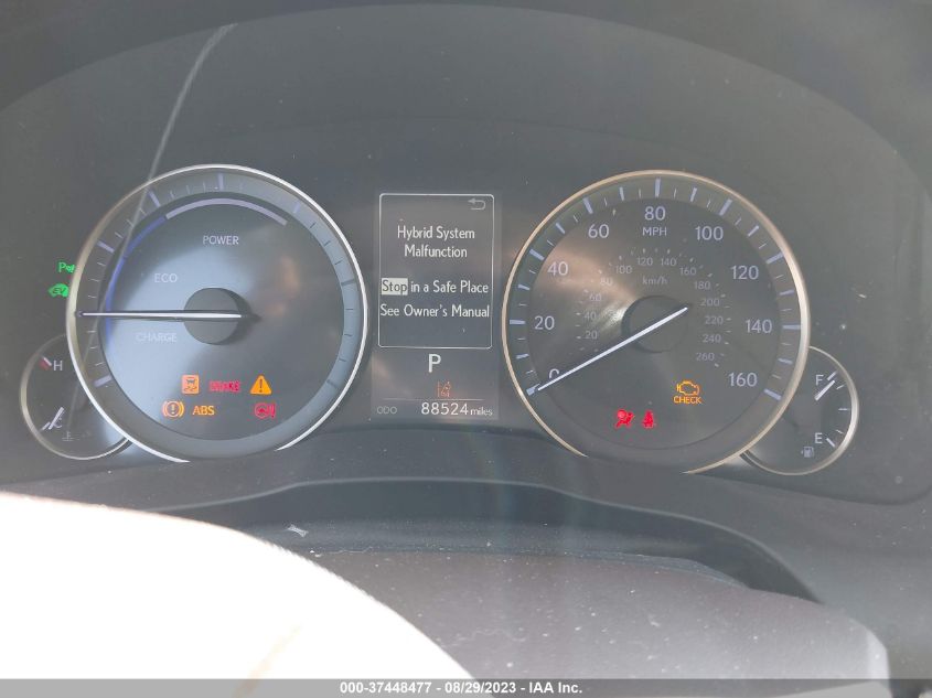 2016 LEXUS ES 300H HYBRID JTHBW1GG1G2129359