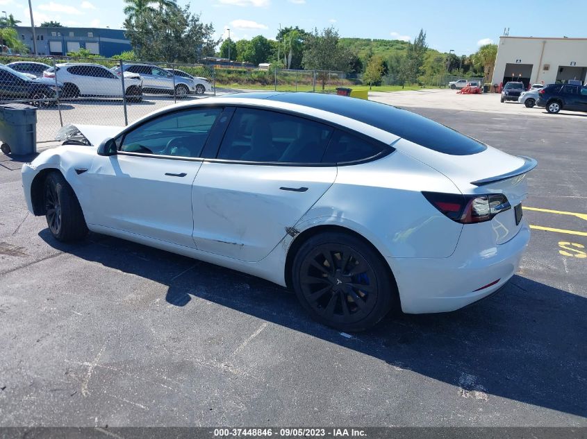 2022 TESLA MODEL 3 LONG RANGE - 5YJ3E1EB4NF169624