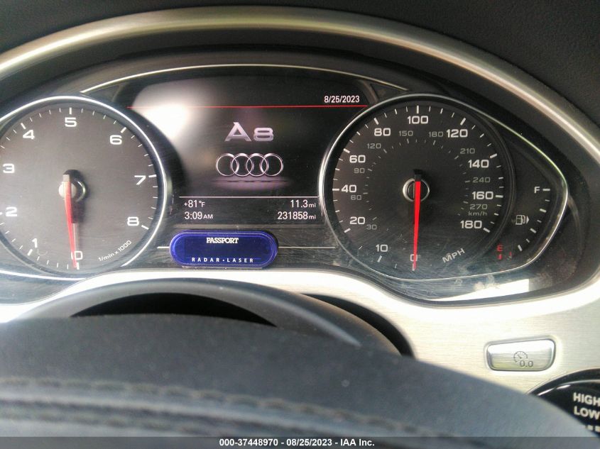 2014 AUDI A8 4.0T WAUA2AFD7EN003581