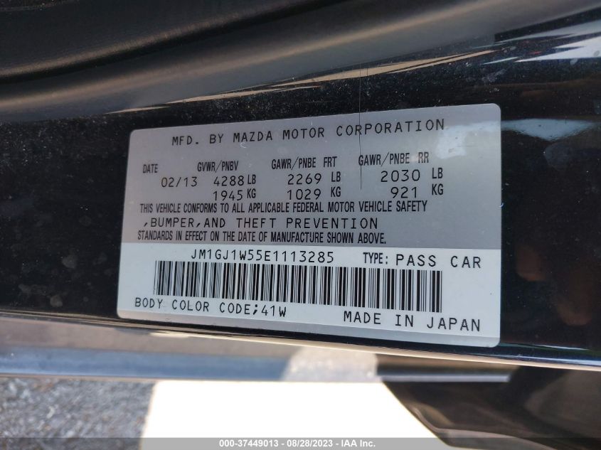 2014 MAZDA MAZDA6 I GRAND TOURING - JM1GJ1W55E1113285