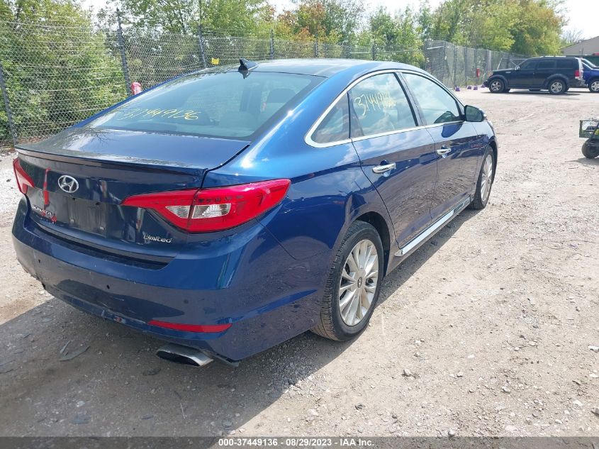 2015 HYUNDAI SONATA 2.4L LIMITED - 5NPE34AF2FH073048