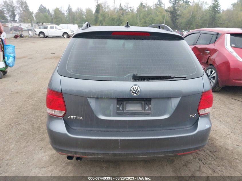 2014 VOLKSWAGEN JETTA SPORTWAGEN TDI W/SUNROOF - 3VWPL7AJ9EM627643