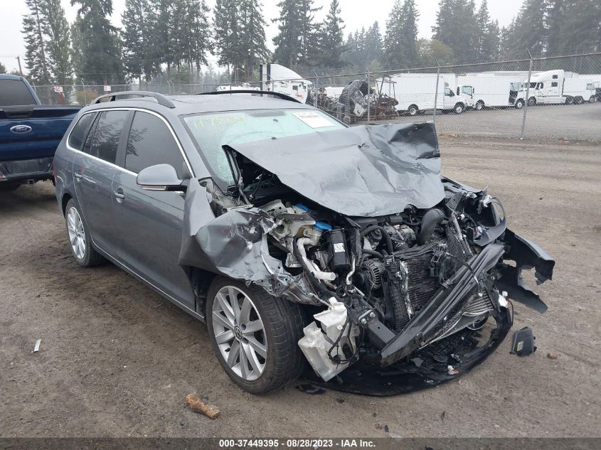 2014 VOLKSWAGEN JETTA SPORTWAGEN TDI W/SUNROOF - 3VWPL7AJ9EM627643