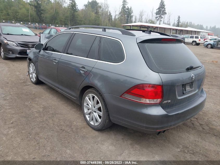 2014 VOLKSWAGEN JETTA SPORTWAGEN TDI W/SUNROOF - 3VWPL7AJ9EM627643