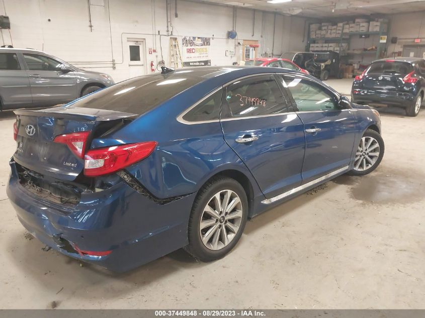 2016 HYUNDAI SONATA 2.4L LIMITED - 5NPE34AF3GH278654