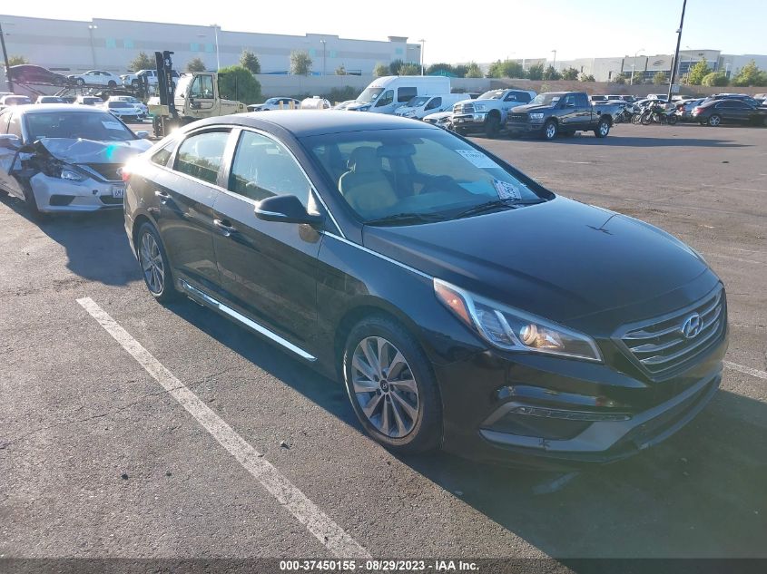 2016 HYUNDAI SONATA 2.4L SPORT - 5NPE34AF5GH430045