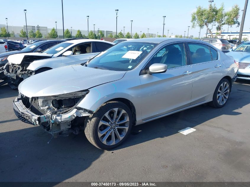 2014 HONDA ACCORD SEDAN SPORT - 1HGCR2F58EA106281