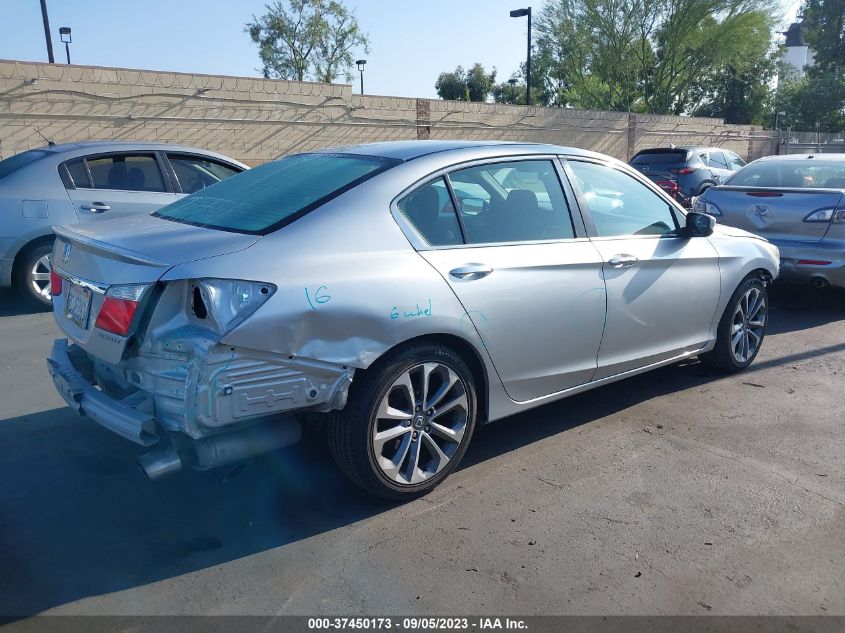 2014 HONDA ACCORD SEDAN SPORT - 1HGCR2F58EA106281