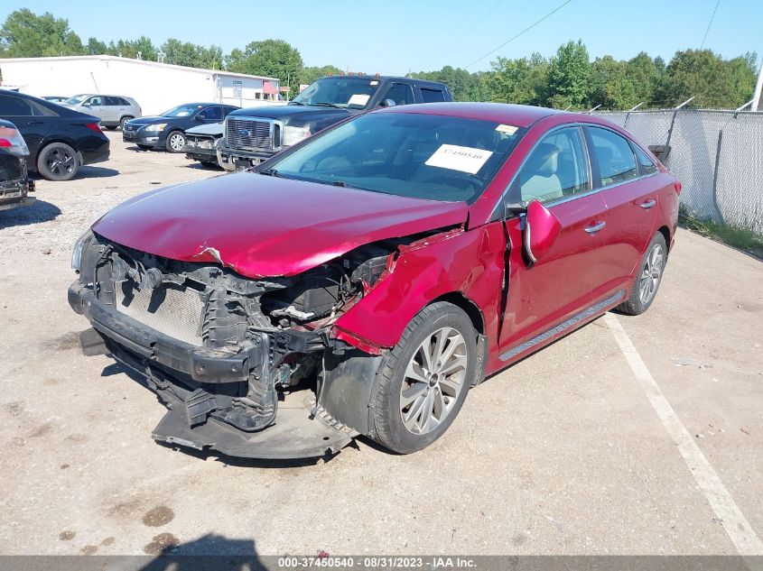 2015 HYUNDAI SONATA 2.4L SPORT - 5NPE34AF7FH181603