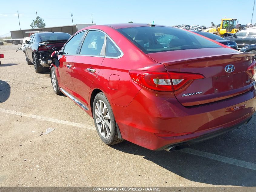 2015 HYUNDAI SONATA 2.4L SPORT - 5NPE34AF7FH181603