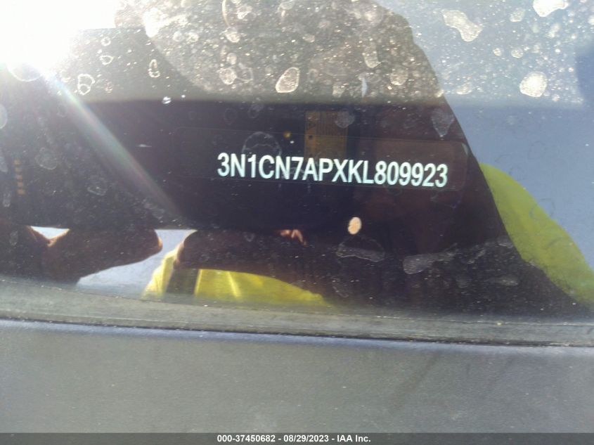 2019 NISSAN VERSA SEDAN S PLUS - 3N1CN7APXKL809923