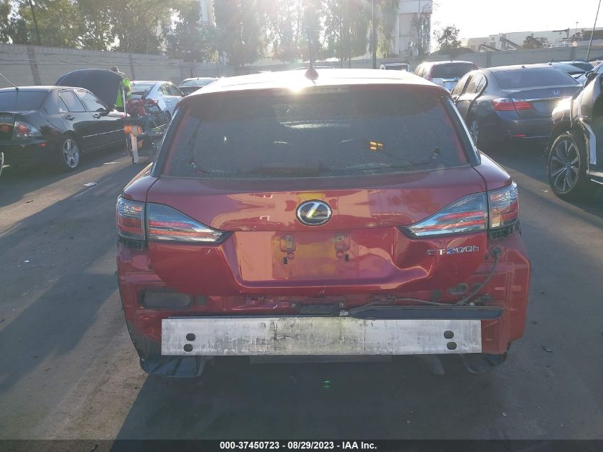 2013 LEXUS CT 200H HYBRID - JTHKD5BH1D2136496