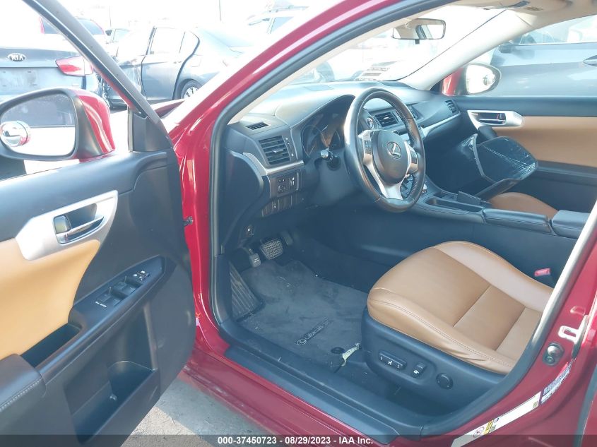 2013 LEXUS CT 200H HYBRID - JTHKD5BH1D2136496