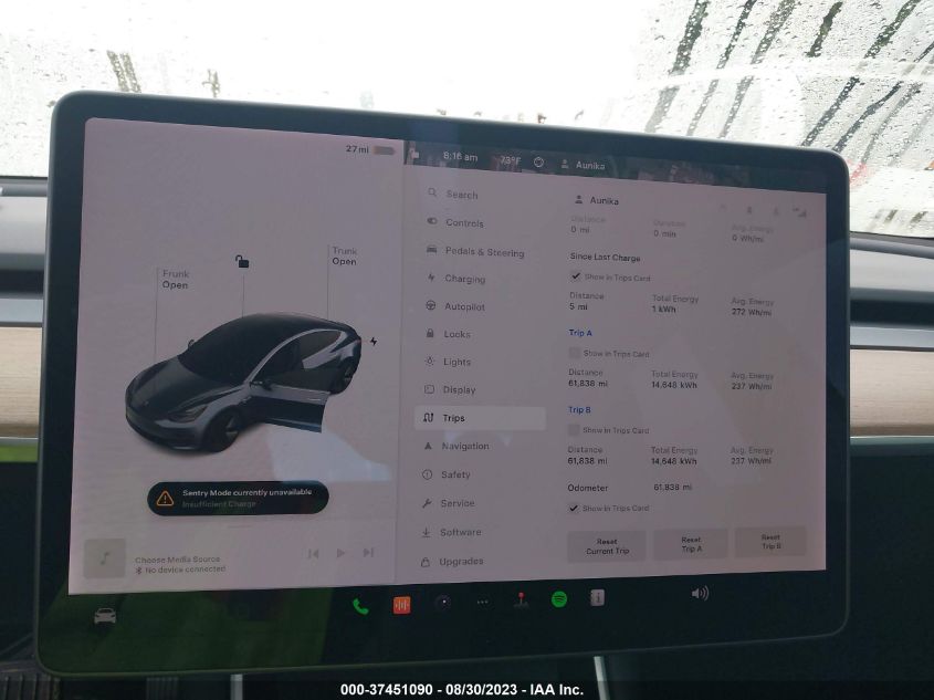 2020 TESLA MODEL 3 STANDARD RANGE - 5YJ3E1EA1LF739227