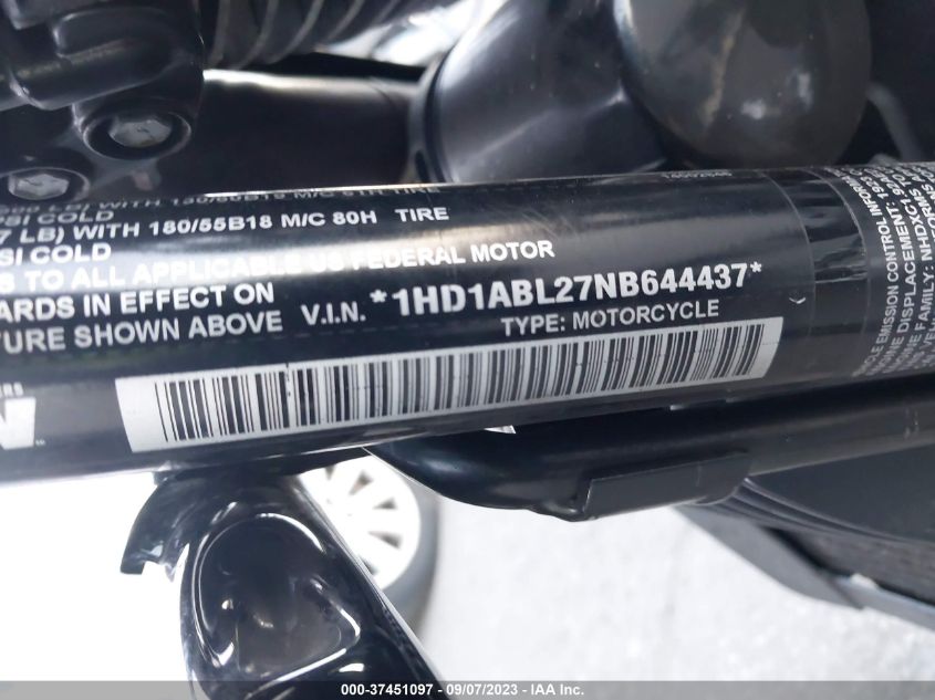 2022 HARLEY-DAVIDSON FLHXST - 1HD1ABL27NB644437