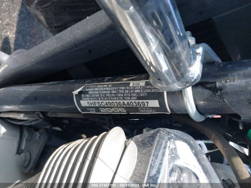2006 HONDA VTX1800 R 1HFSC49036A403697