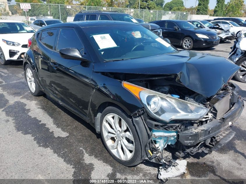 2013 HYUNDAI VELOSTER W/BLACK INT - KMHTC6AD6DU169426