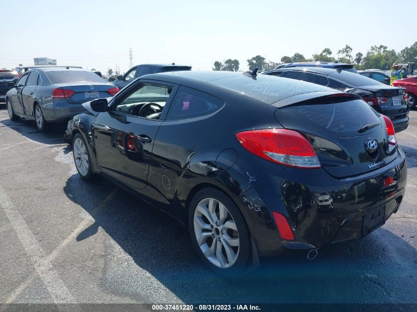 2013 HYUNDAI VELOSTER W/BLACK INT - KMHTC6AD6DU169426