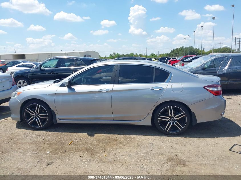 2017 HONDA ACCORD SEDAN SPORT - 1HGCR2F56HA145715