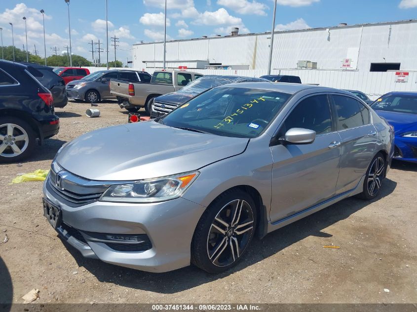 2017 HONDA ACCORD SEDAN SPORT - 1HGCR2F56HA145715