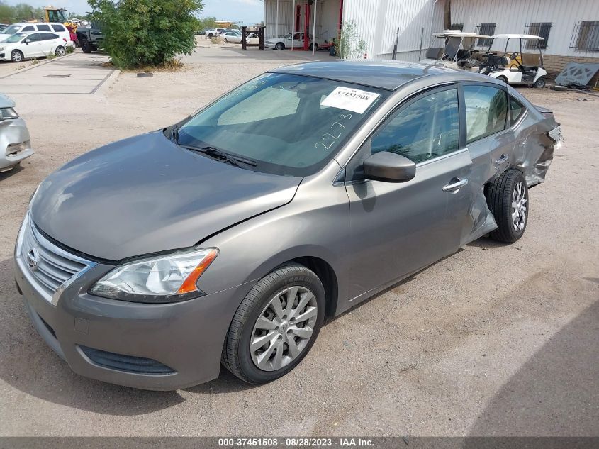 2015 NISSAN SENTRA SR/SL/S/SV/FE+ S - 3N1AB7AP1FY227394