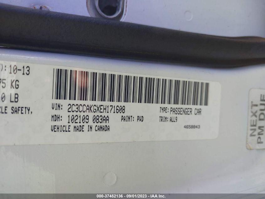 2014 CHRYSLER 300 300C - 2C3CCAKGXEH171608