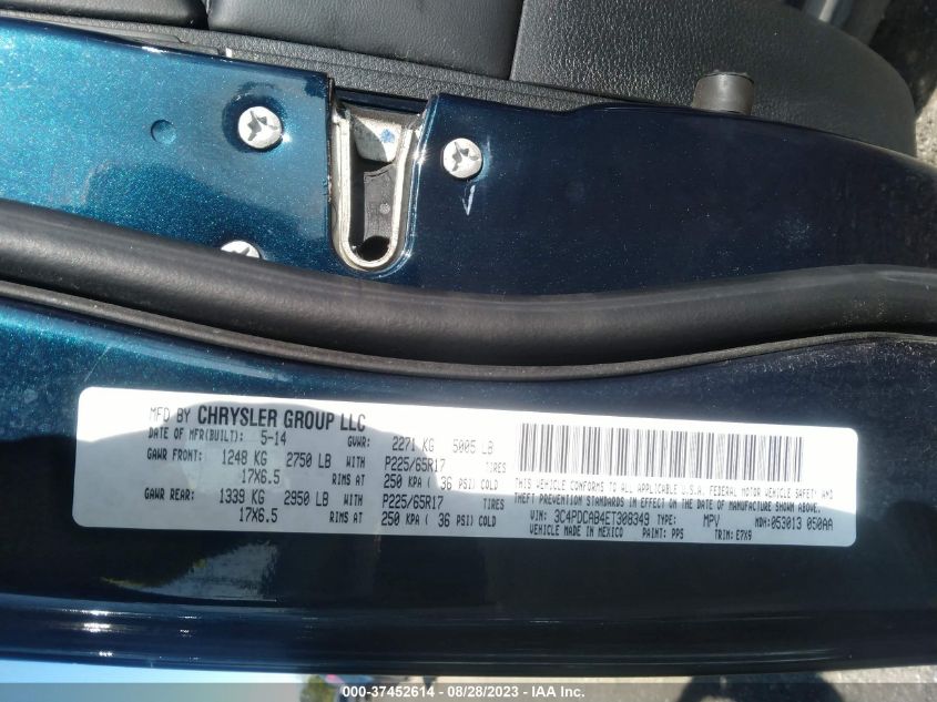 2014 DODGE JOURNEY SE - 3C4PDCAB4ET308349