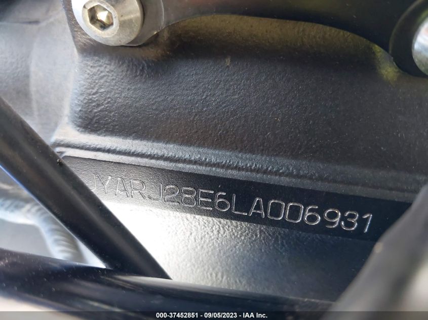 2020 YAMAHA YZFR6 JYARJ28E6LA006931