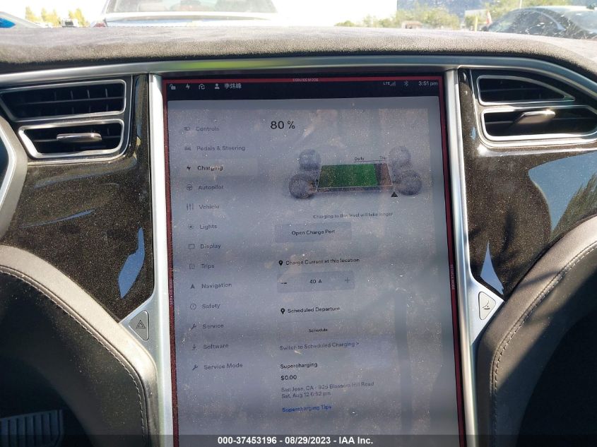 2015 TESLA MODEL S 85D/70D/90D/P90D - 5YJSA1S21FF088545