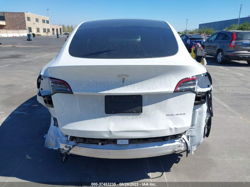 2022 TESLA MODEL Y LONG RANGE - 7SAYGAEEXNF558250