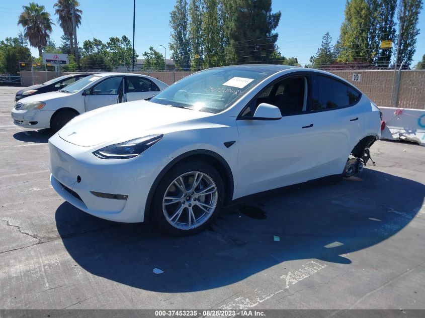 2022 TESLA MODEL Y LONG RANGE - 7SAYGAEEXNF558250