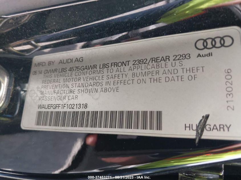 2015 AUDI A3 2.0T PREMIUM PLUS - WAUEFGFF1F1021318