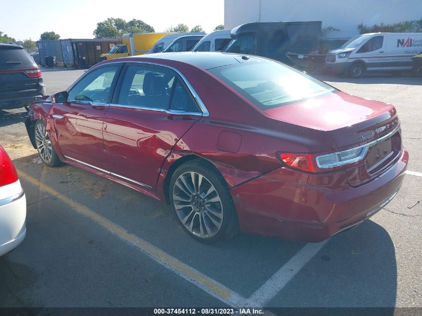 2017 LINCOLN CONTINENTAL RESERVE 1LN6L9RP6H5608363