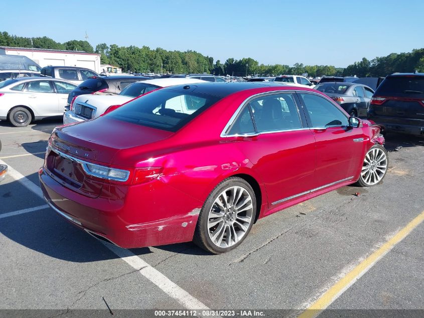 2017 LINCOLN CONTINENTAL RESERVE 1LN6L9RP6H5608363