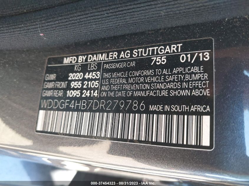 2013 MERCEDES-BENZ C-CLASS C 250 - WDDGF4HB7DR279786