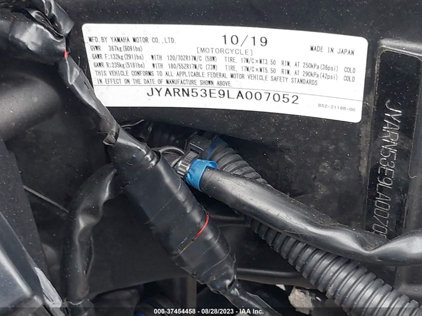 2020 YAMAHA MT09 JYARN53E9LA007052