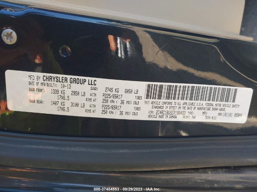 2014 CHRYSLER TOWN & COUNTRY TOURING - 2C4RC1BG5ER188493