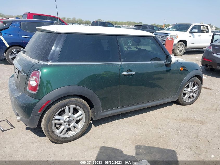 2013 MINI COOPER HARDTOP - WMWSU3C59DT371665