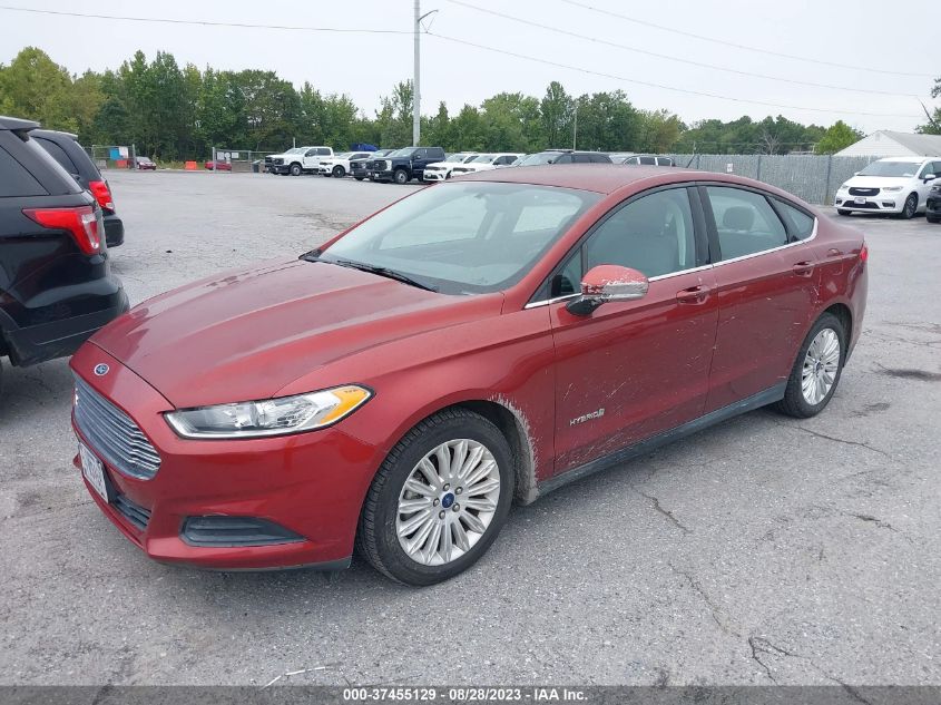 2014 FORD FUSION S HYBRID - 3FA6P0UU9ER368662