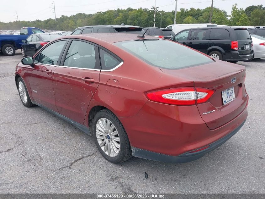 2014 FORD FUSION S HYBRID - 3FA6P0UU9ER368662