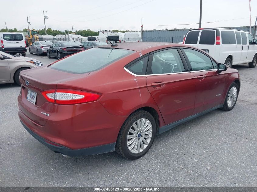 2014 FORD FUSION S HYBRID - 3FA6P0UU9ER368662