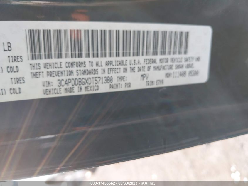 2013 DODGE JOURNEY SXT - 3C4PDDBGXDT571380