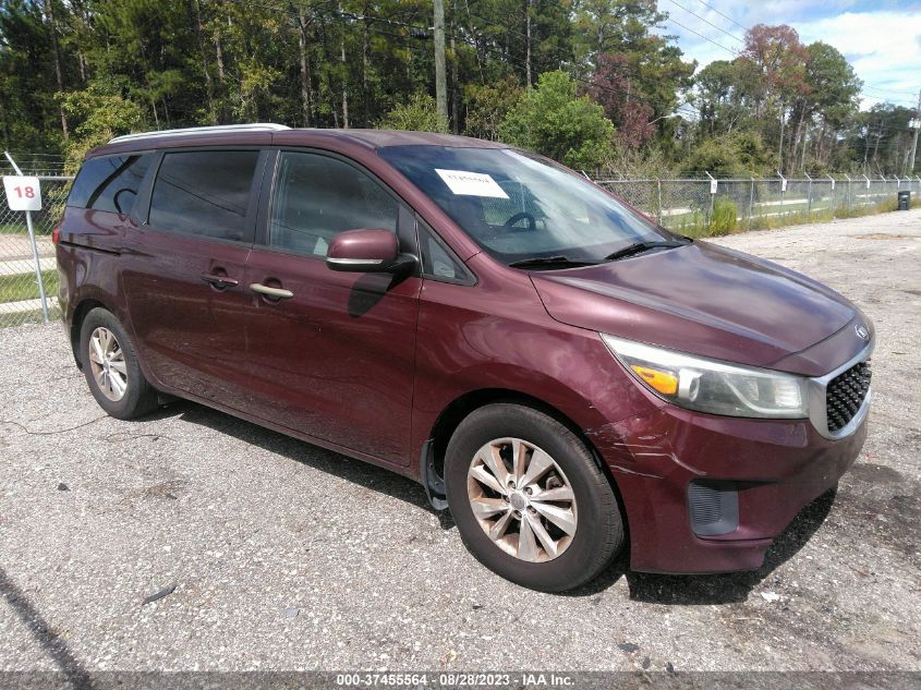 2015 KIA SEDONA LX - KNDMB5C1XF6044302