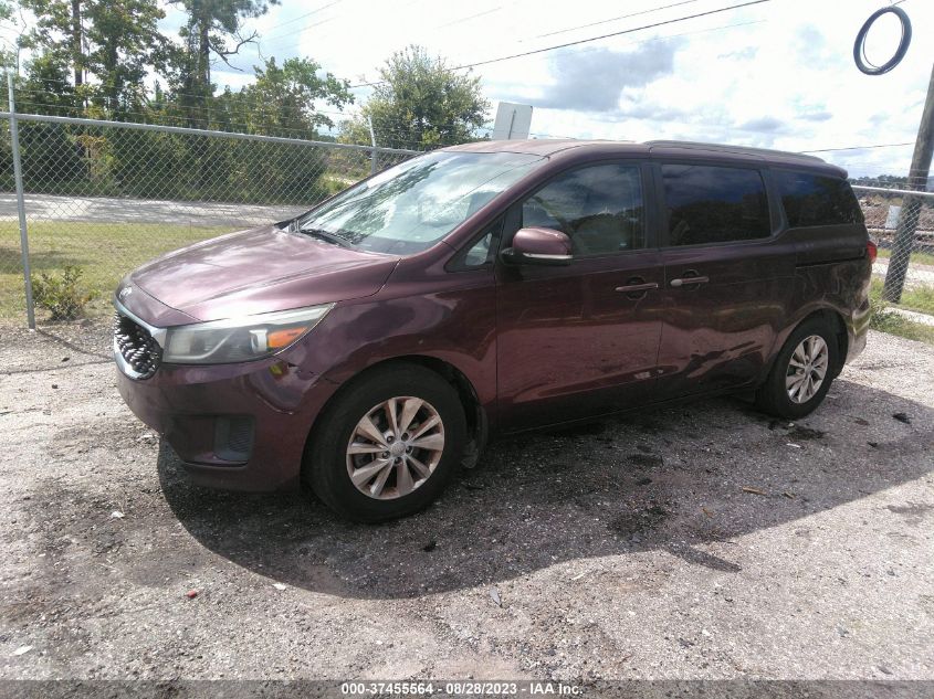 2015 KIA SEDONA LX - KNDMB5C1XF6044302