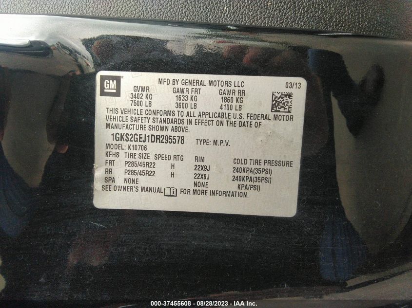 2013 GMC YUKON HYBRID DENALI - 1GKS2GEJ1DR295578