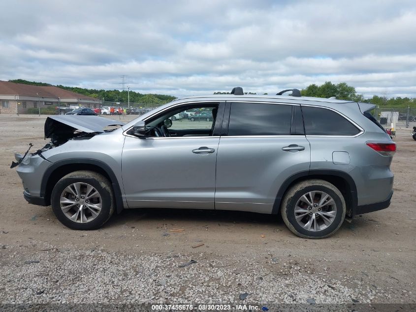 2014 TOYOTA HIGHLANDER XLE - 5TDJKRFH5ES069660
