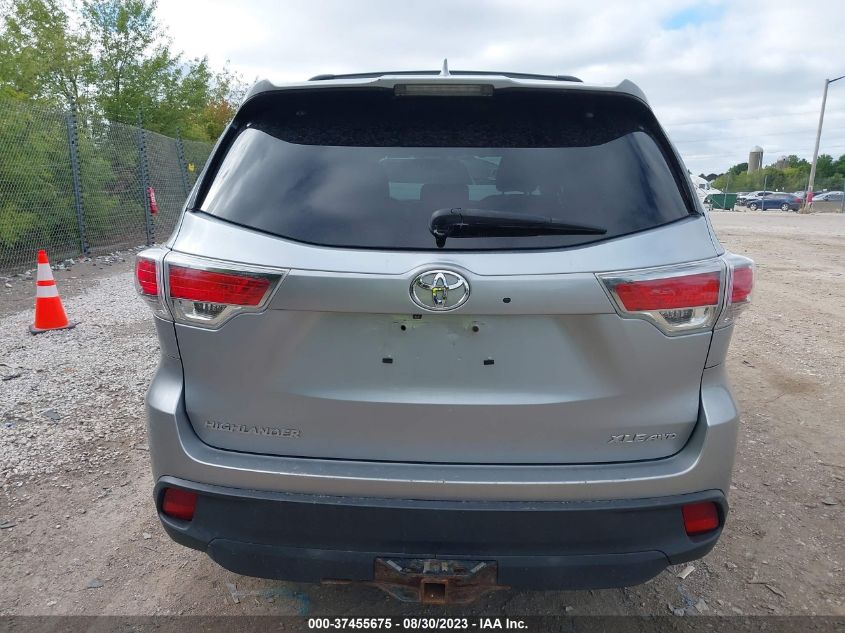 2014 TOYOTA HIGHLANDER XLE - 5TDJKRFH5ES069660