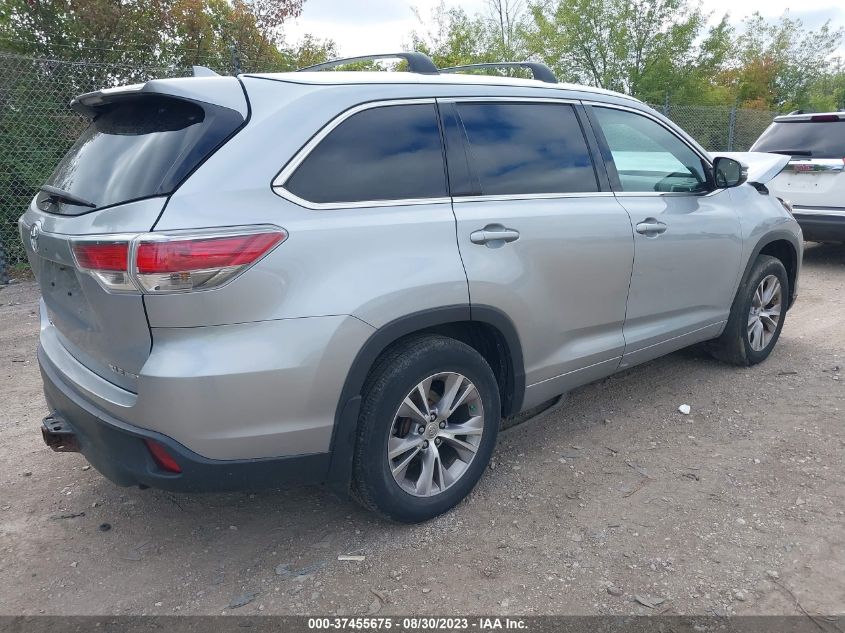 2014 TOYOTA HIGHLANDER XLE - 5TDJKRFH5ES069660